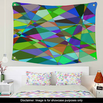 Abstract Background With Triangles. ?2 Raster Wall Art 71429167