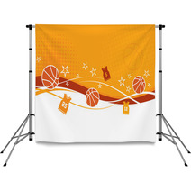 Abstract Basketball Background With Jerseys Backdrops 165710250