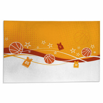 Abstract Basketball Background With Jerseys Rugs 165710250