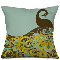 Abstract Beautiful Peacock Pillows 83931177