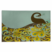 Abstract Beautiful Peacock Rugs 83931177