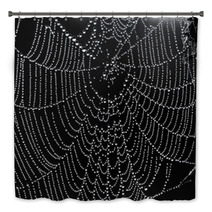 Abstract Black And White Background From A Web Bath Decor 65067170