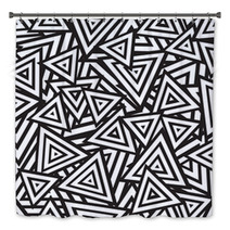Abstract Black And White Seamless Pattern. Vector Bath Decor 61261594