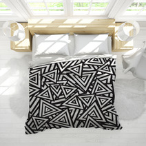Abstract Black And White Seamless Pattern. Vector Bedding 61261594