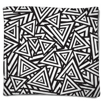 Abstract Black And White Seamless Pattern. Vector Blankets 61261594