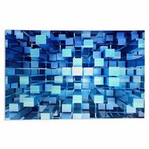 Abstract Blue Background Rugs 15299468
