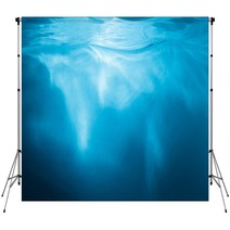 Abstract Blue Background Water With Sunbeams Backdrops 59567357