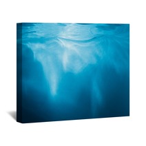 Abstract Blue Background Water With Sunbeams Wall Art 59567357