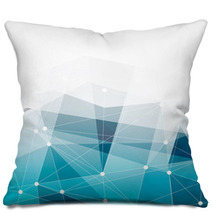 Abstract Blue Background With Space For Text. Vector. Pillows 52974072