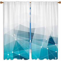 Abstract Blue Background With Space For Text. Vector. Window Curtains 52974072