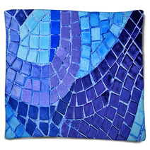 Abstract Blue Color Mosaic Bacground Blankets 59105972