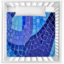 Abstract Blue Color Mosaic Bacground Nursery Decor 59105972