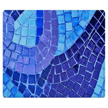 Abstract Blue Color Mosaic Bacground Rugs 59105972