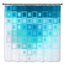 Abstract Blue Ice Cubes Background Bath Decor 4778988
