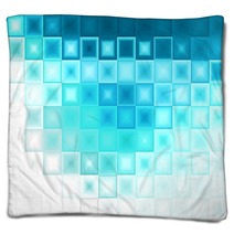 Abstract Blue Ice Cubes Background Blankets 4778988