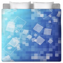 Abstract Blue Rectangle Background Bedding 15602426