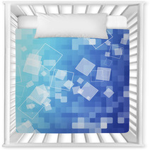Abstract Blue Rectangle Background Nursery Decor 15602426