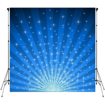 Abstract Blue Star Burst Vector Background. Backdrops 27188829