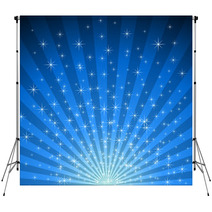 Abstract Blue Star Burst Vector Background. Backdrops 27188829