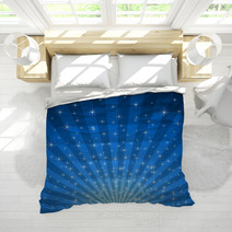 Abstract Blue Star Burst Vector Background. Bedding 27188829