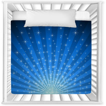 Abstract Blue Star Burst Vector Background. Nursery Decor 27188829