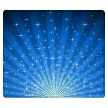 Abstract Blue Star Burst Vector Background. Rugs 27188829