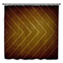 Abstract Brown Gold Background Chevron Stripe Pattern Design Angled Lines With Vintage Texture And Black Vignette Border Bath Decor 90429348