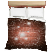 Abstract Brown Grid Circle Light Background Bedding 71248156