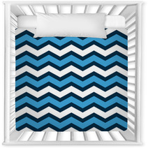 Abstract Chevron Seamless Pattern In Blue And White, Vector Nursery Decor 51616262