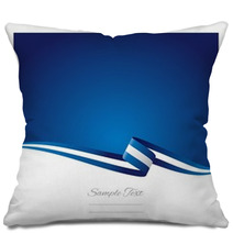 Abstract Color Background Greek Flag Vector Pillows 45346382