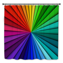 Abstract Color Background Spectrum Lines Bath Decor 54849086