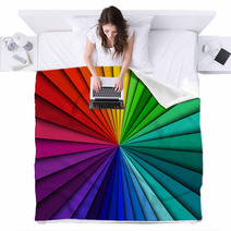 Abstract Color Background Spectrum Lines Blankets 54849086