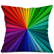 Abstract Color Background Spectrum Lines Pillows 54849086