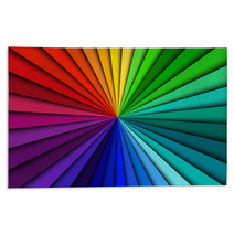 Abstract Color Background Spectrum Lines Rugs 54849086