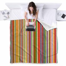 Abstract Color Stripes Background Blankets 63547169