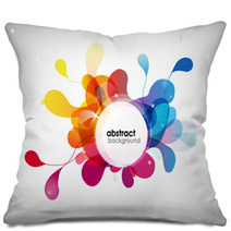 Abstract Colored Background With Circles. Pillows 27860321