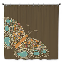 Abstract Colorful Butterfly Bath Decor 50802824