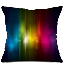 Abstract Colorful Light On Dark Background. Pillows 51092857