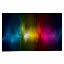 Abstract Colorful Light On Dark Background. Rugs 51092857