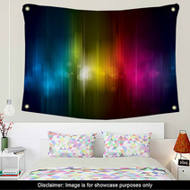 Abstract Colorful Light On Dark Background. Wall Art 51092857