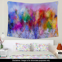 Abstract Colorful Oil Painting Landscape On Canvas Wall Art 214179384