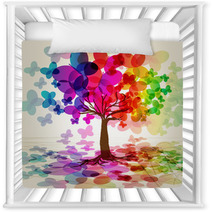 Abstract Colorful Tree. Vector. Nursery Decor 23502281