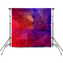 Abstract Colorful Triangle Pattern Background. Backdrops 58468822