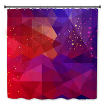 Abstract Colorful Triangle Pattern Background. Bath Decor 58468822
