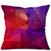 Abstract Colorful Triangle Pattern Background. Pillows 58468822