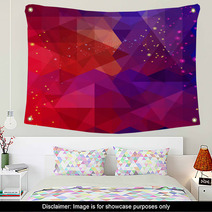 Abstract Colorful Triangle Pattern Background. Wall Art 58468822