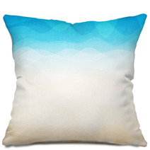 Abstract Colorful Wave Background Pillows 62037539