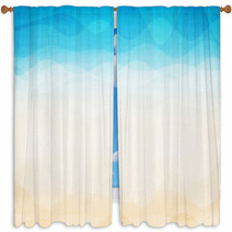 Abstract Colorful Wave Background Window Curtains 62037539