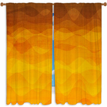 Abstract Colorful Wave Background Window Curtains 62312387