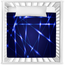 Abstract Dark Blue Background With Shiny Rays Nursery Decor 69429990